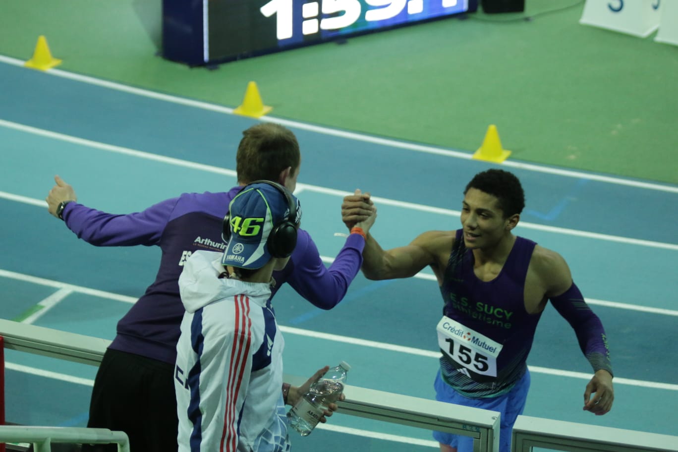 Emmanuel Manceron champion de france U20 saut en longueur lievin