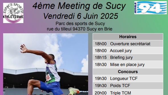6 juin 2025 : Meeting de Sucy